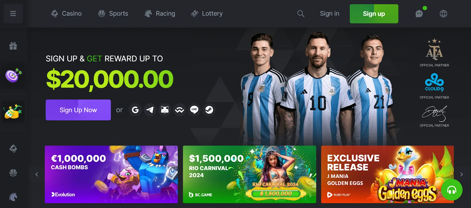 screenshot BC.Game Casino