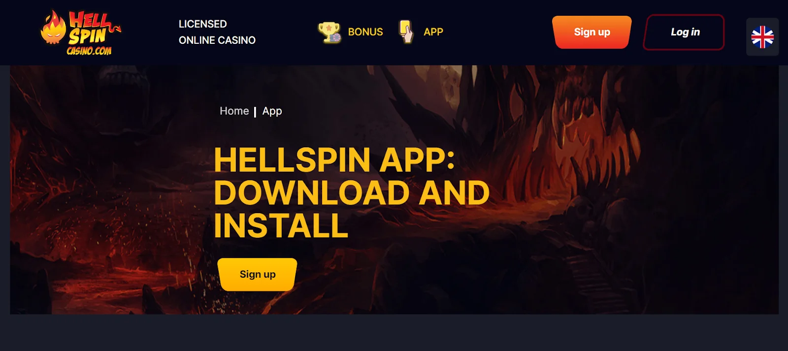 screenshot Hellspin Casino
