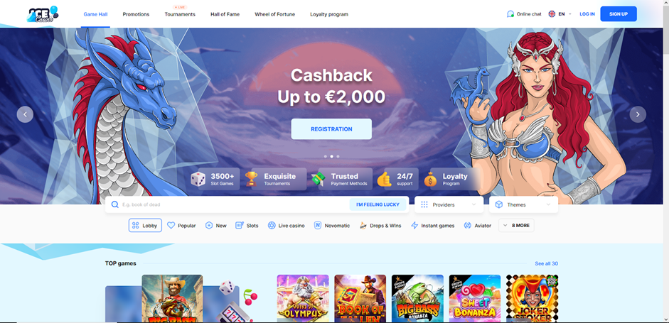 screenshot Ice Casino