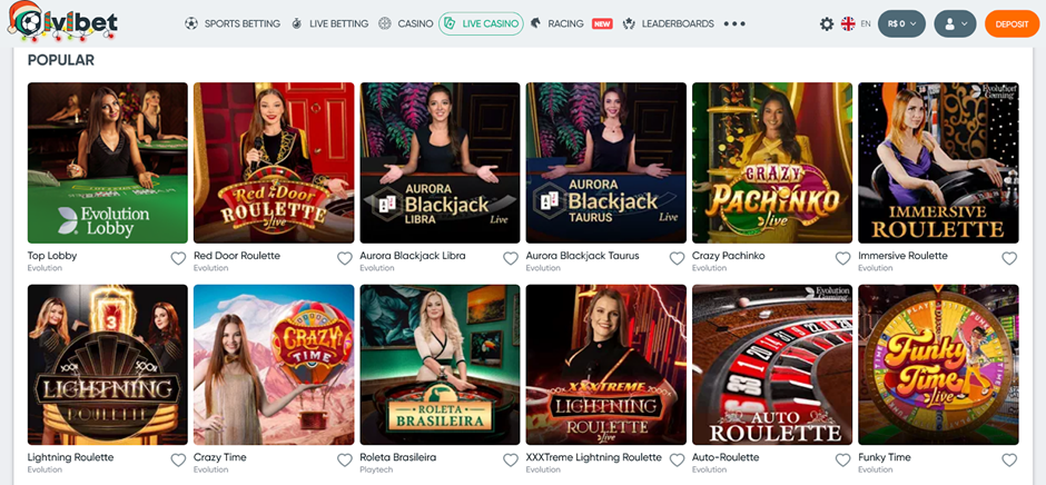 screenshot Ivibet Casino