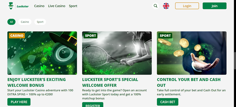 screenshot Luckster Casino