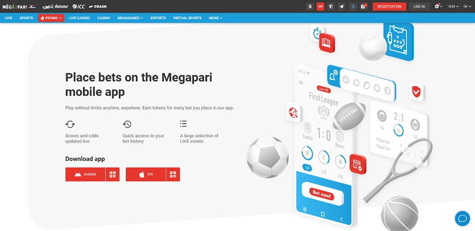 screenshot Megapari Casino