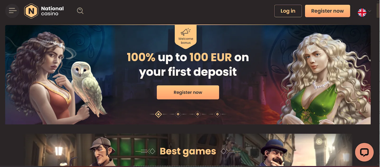 screenshot National Casino
