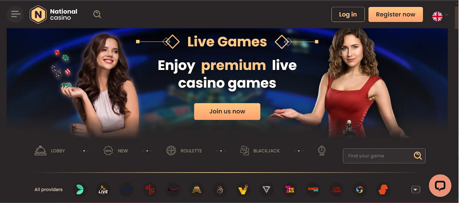 screenshot National Casino