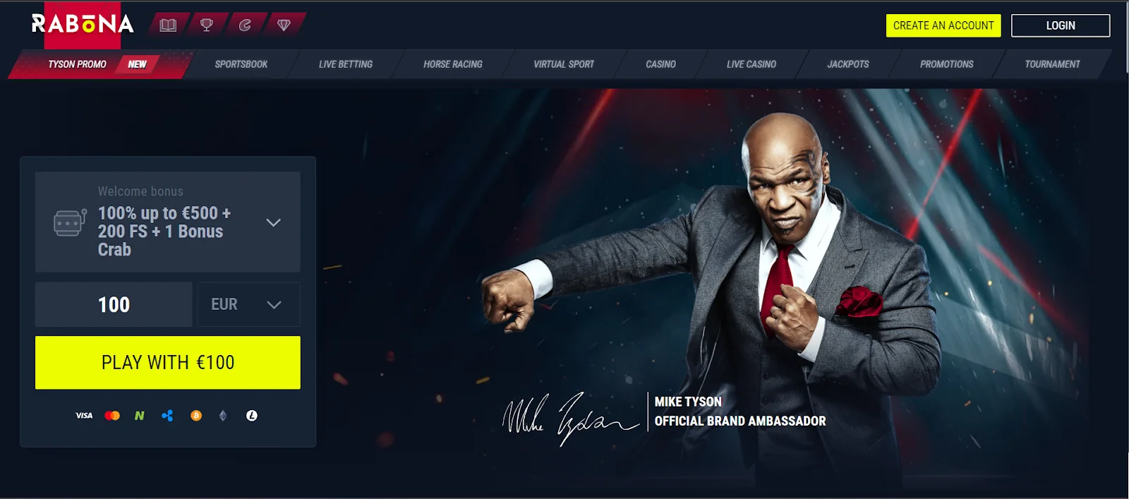 screenshot Rabona Casino