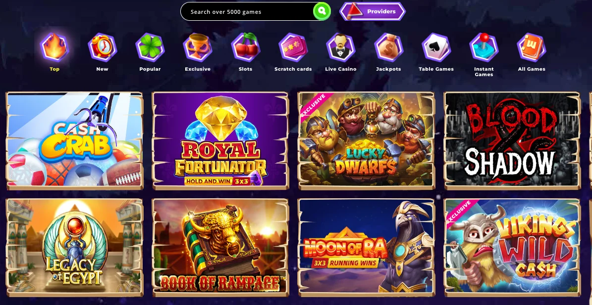 screenshot Wazamba Casino