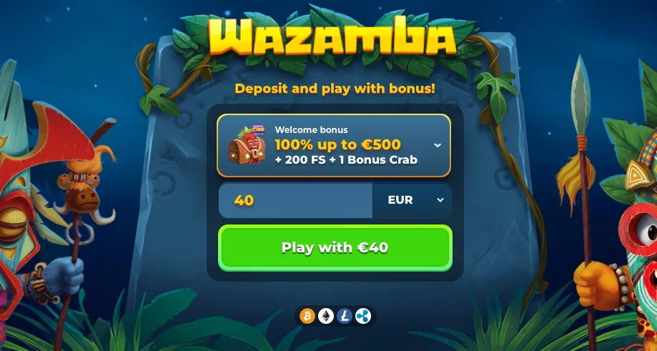 screenshot Wazamba Casino