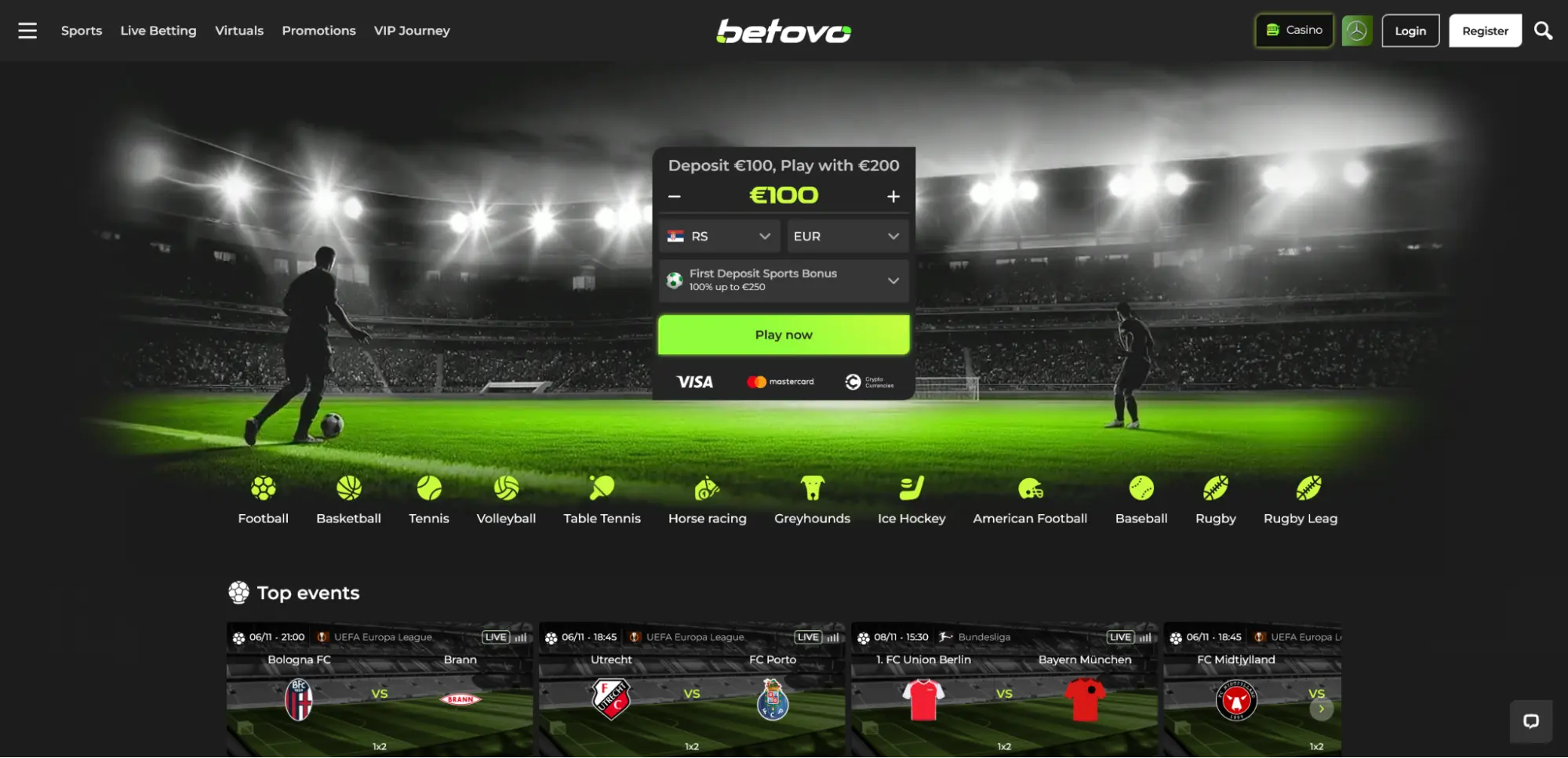 screenshot Betovo Casino