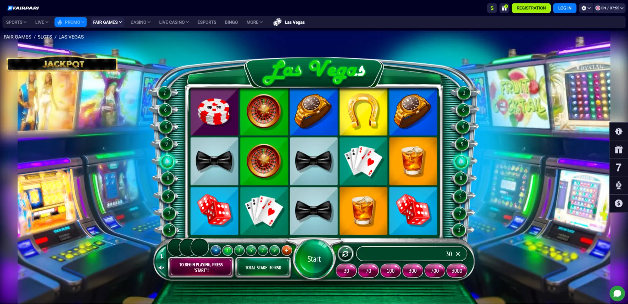 screenshot FairPari Casino