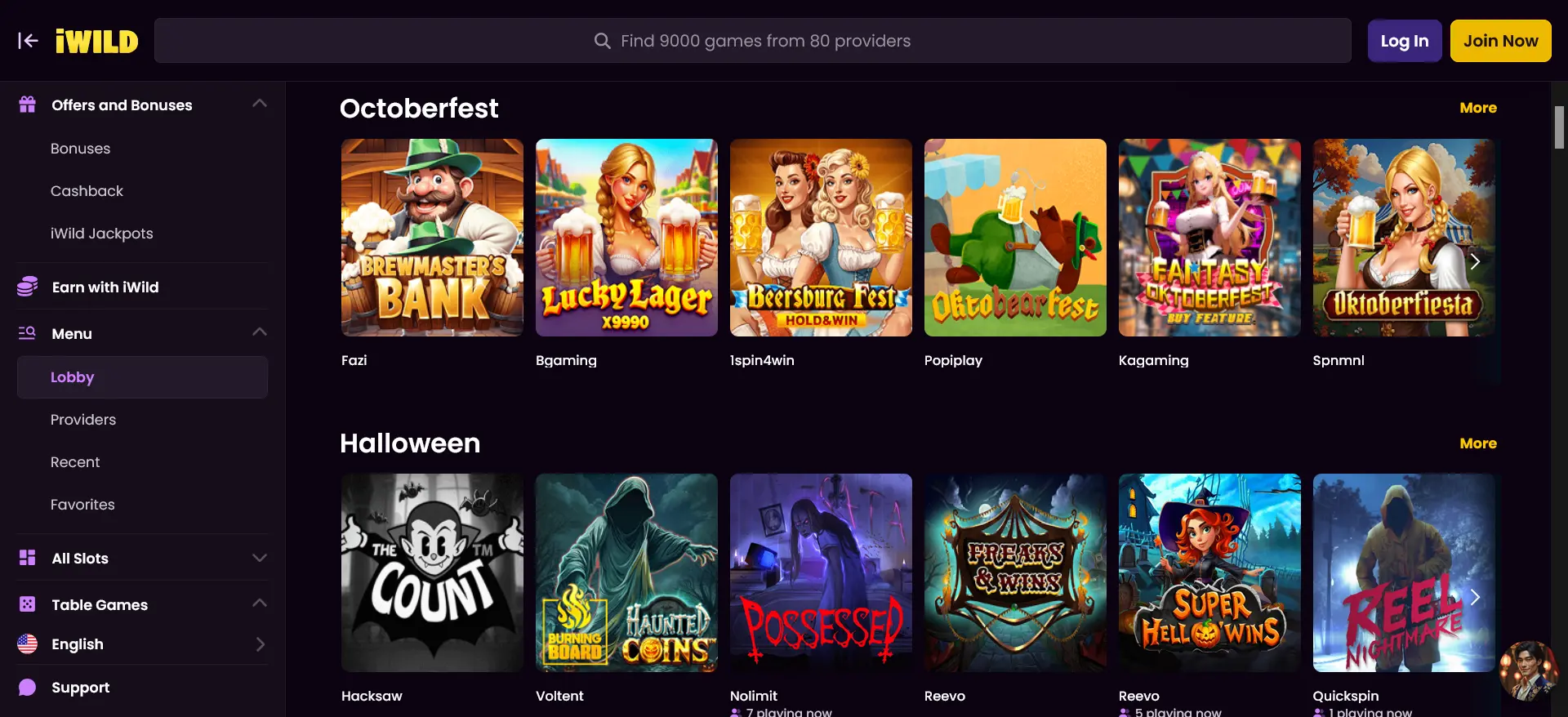 screenshot iWild Casino