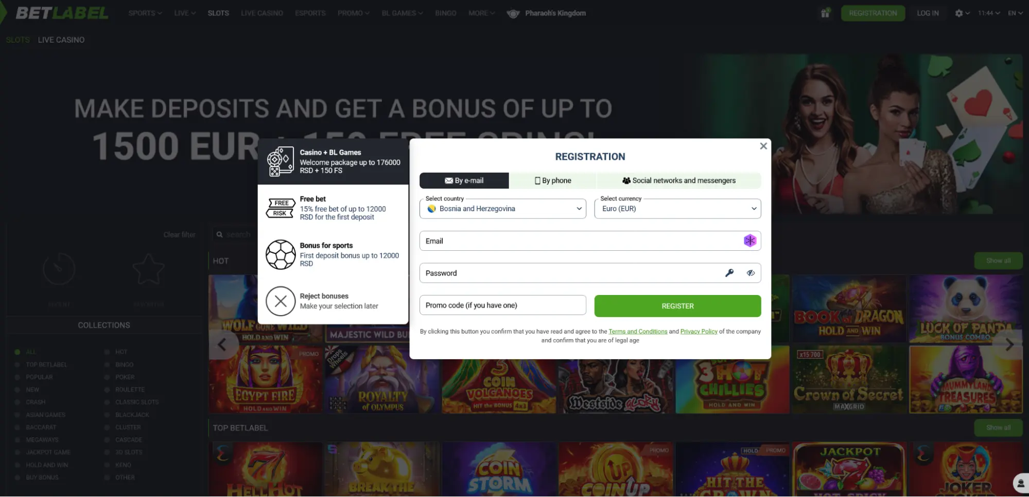 screenshot BetLabel