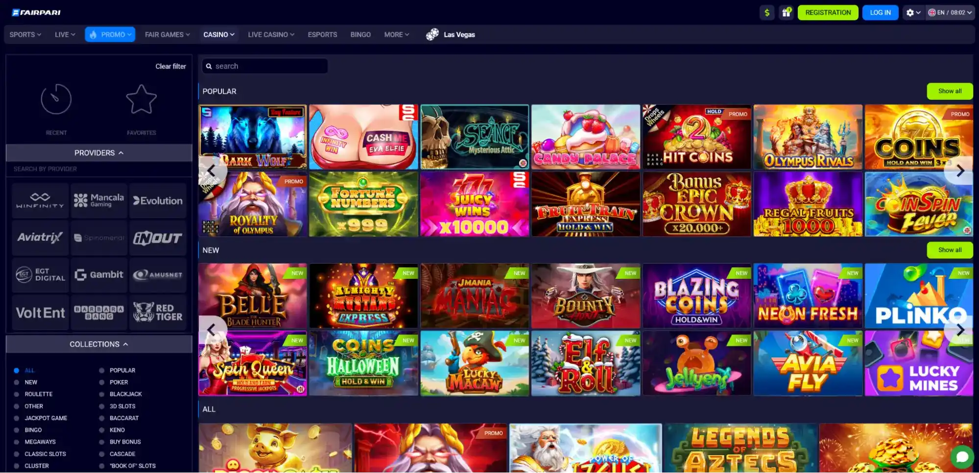 screenshot FairPari Casino