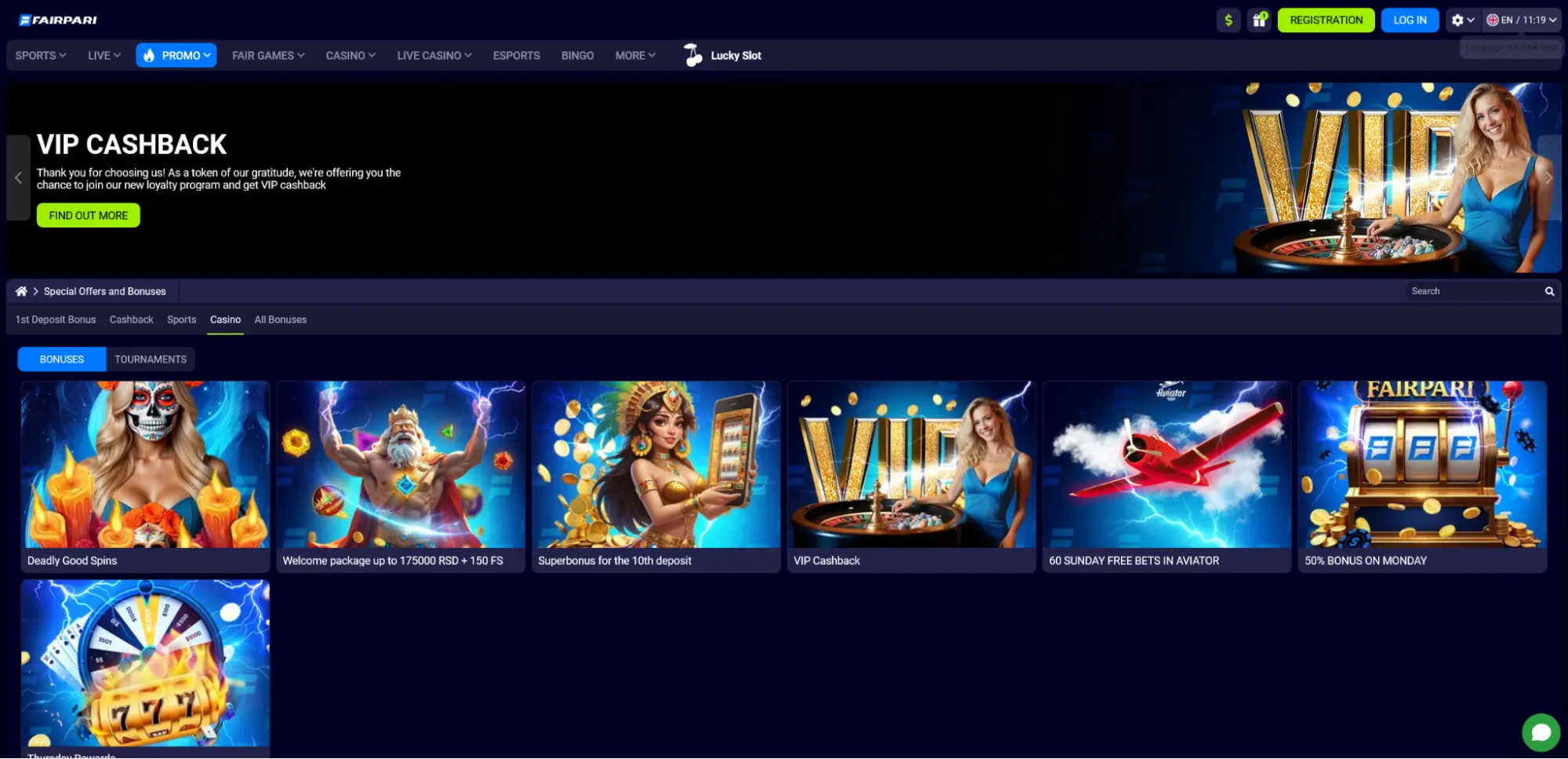 screenshot FairPari Casino